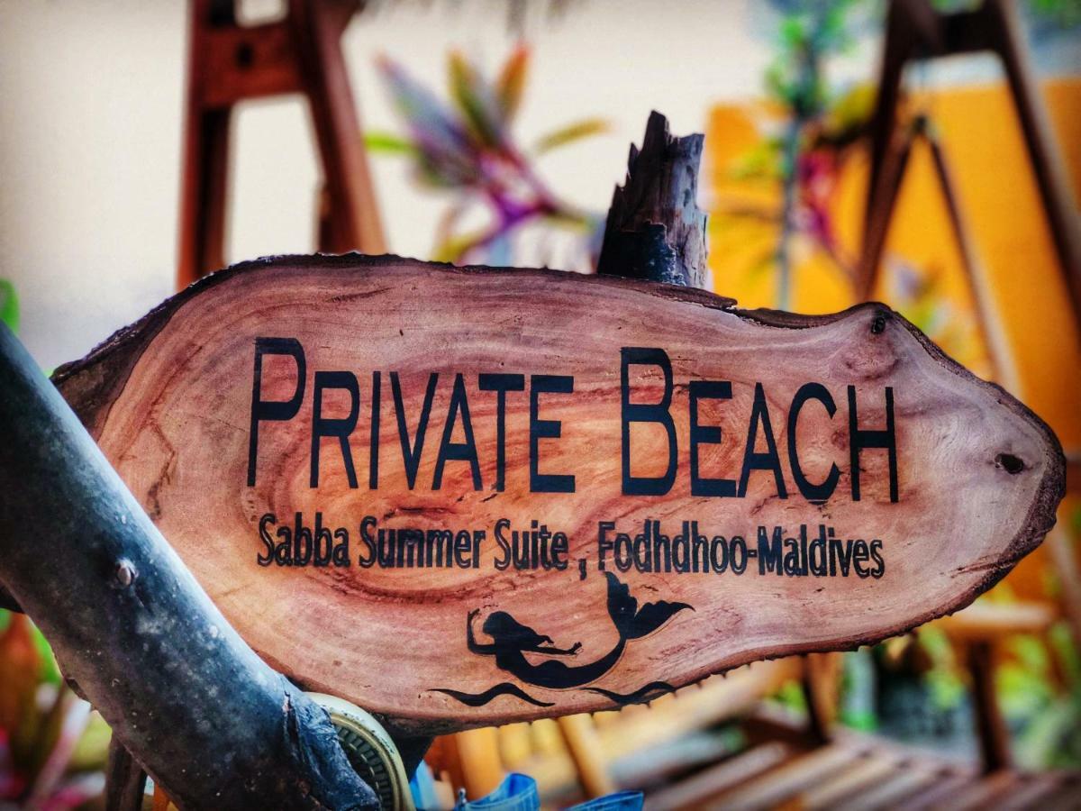 Sabba Summer Suite , Fodhdhoo - Maldives Exterior foto